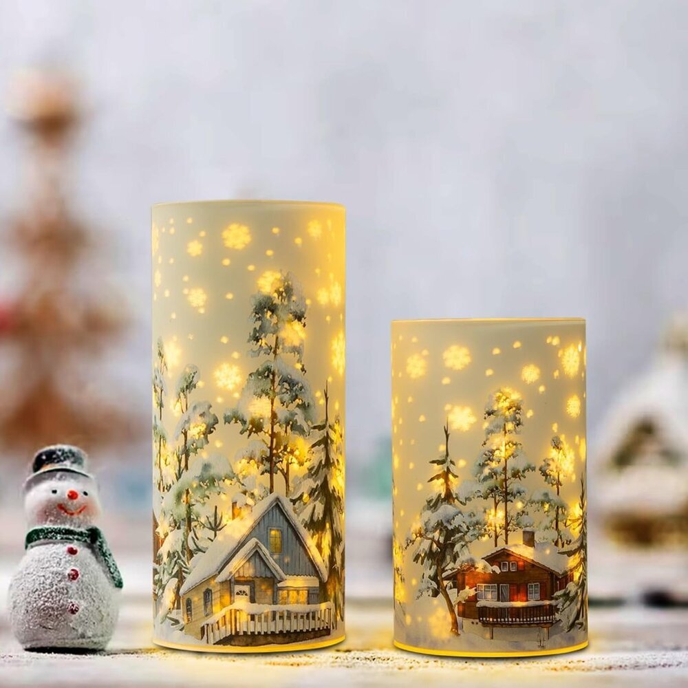 Christmas Decorations Indoor,Mercury Glass Lights with Timer,Battery Powered Fai - Picture 8 of 9